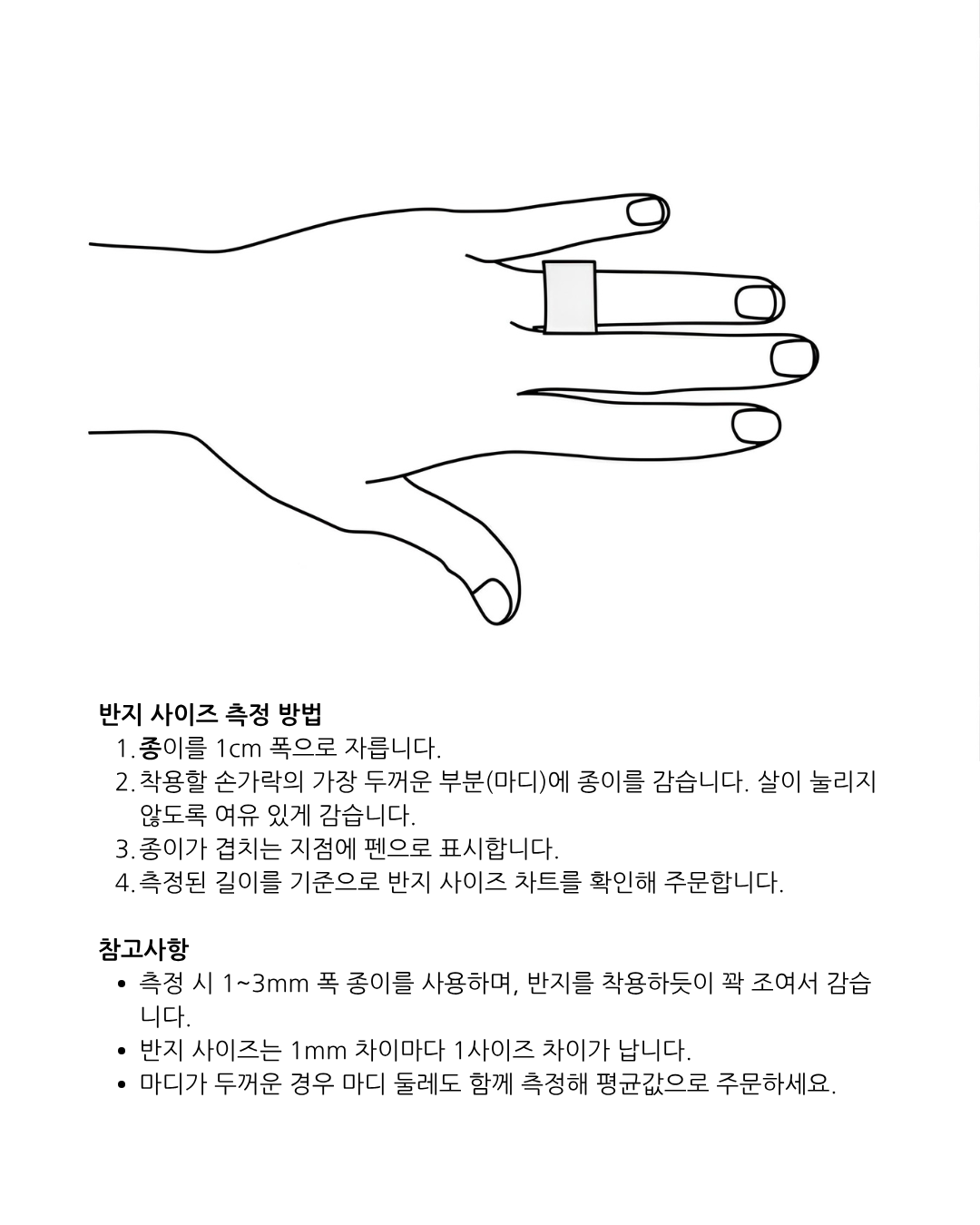 반지 사이즈